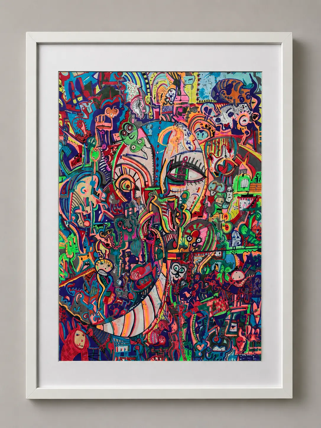 Sacred Sting framed presentation